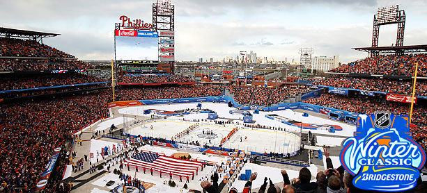 46,967 fans filled Citizens Bank to watch the Flyers play the Rangers in the Winter Classic. (David Maialetti/Staff Photographer)