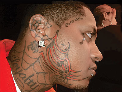 In your face: Front-and-center tattoos no longer just a gang trend