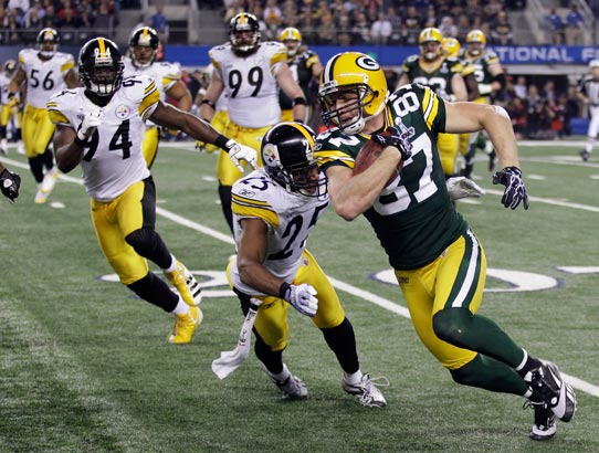 Injury-plagued Packers down Steelers, 31-25, to win Super Bowl 