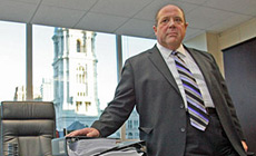 Lawyer Stephen Patrizio (above), and his client, Ventura Martinez, an alleged drug dealer, uncovered questionable search warrants and found Martinez living in a house owned by Officer Jeffrey Cujdik. (Yong Kim / Staff Photographer)