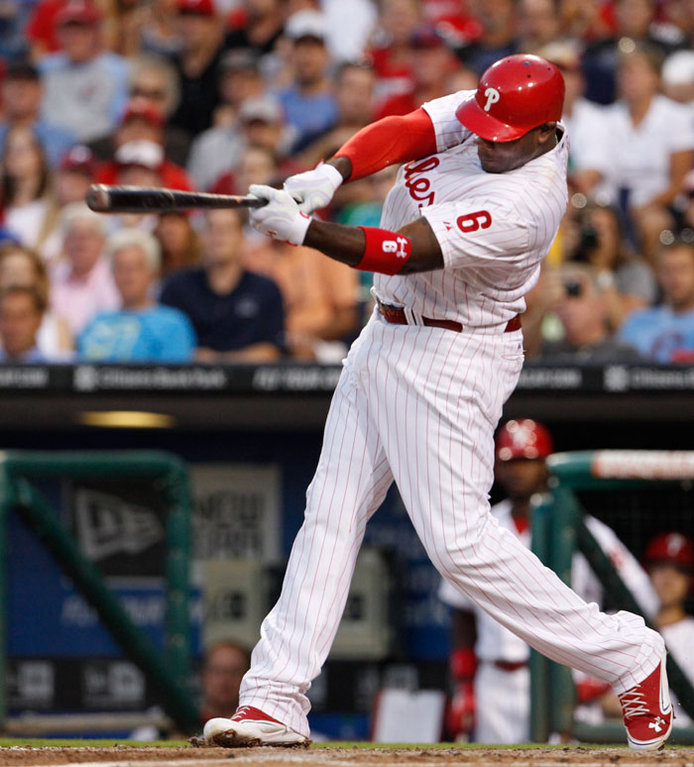 What Pros Wear: What Pros Wear: Jimmy Rollins (Bat, Batting Gloves, Cleats)  - What Pros Wear