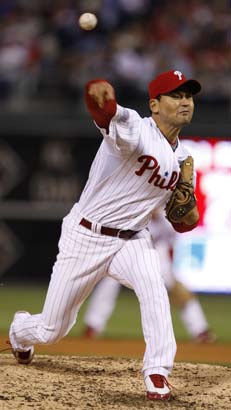 Phillies pitcher Chan Ho Park has learned to embrace his many fans