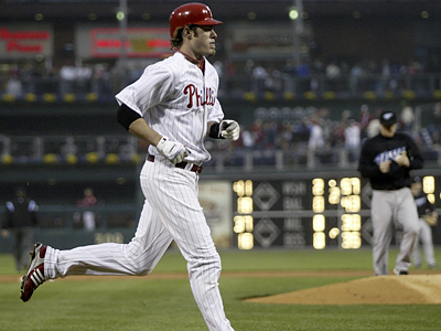 Jayson Werth rounds the bases after one of his three home runs against the Blue Jays. (H. Rumph Jr./AP)