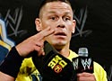 John Cena speaks Chinese for Chinese reporters during a news conference before the WWE Wrestlemania 29 wrestling event, Sunday, April 7, 2013, in East Rutherford, N.J. (AP Photo/Mel Evans)