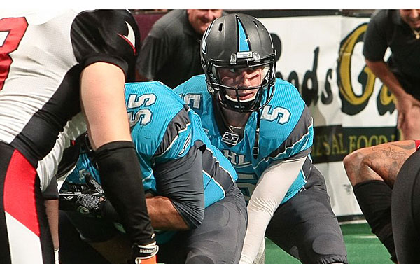 Soul quarterback Dan Raudabaugh has gotten the team off to a 7-3 start this season with eight games remaining in the regular season. (Courtesy of J&D Photography)
