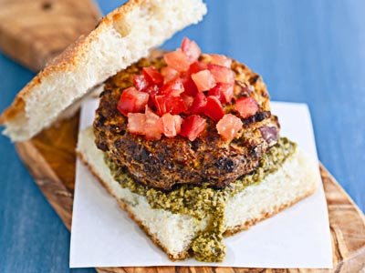 Italian Herb Burger from John Schlimm&acute;s Grilling Vegan Style (Photo: Amy Beadle Roth)