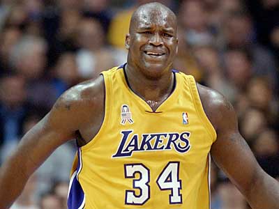 Shaq says he's the 'Original Big Baller' while wearing throwback Lakers  jersey