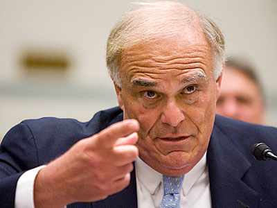 Gov. Edward Rendell, testifies before the House Committee on Oversight and Government Reform hearing on "Tracking the Money: Preventing Waste, Fraud and Abuse of Recovery Act Funding" on Capitol Hill on Wednesday. (AP Photo/Manuel Balce Ceneta)