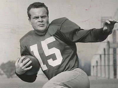 1944 PHILADELPHIA EAGLES HQ AUTOGRAPHED TYPE 1 ROOKIE PHOTOGRAPH STEVE VAN  BUREN