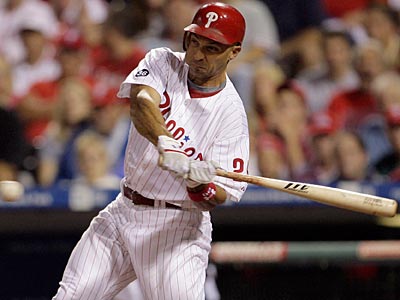Old Time Family Baseball — Raul Ibanez, his left cheek swollen and