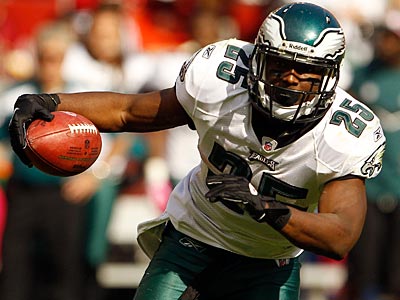 Philadelphia Eagles LeSean McCoy evades all attempts to stop him as he  carries for 33 yards and a touchdown during third quarter NewYork  Jets-Philadelphia Eagles game action at Lincoln Financial Field December