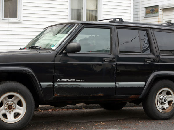 The 1999 Jeep that Attorney General Kathleen Kane´s SUV hit early on the morning of Oct. 21 in Dunmore, Lackawanna County.