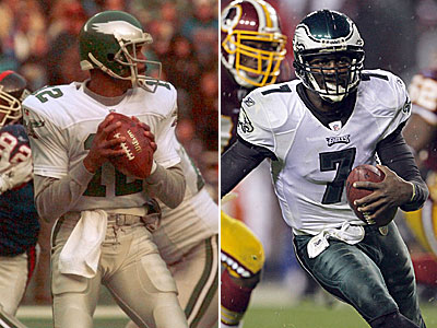 Mitchell & Ness on X: Featuring @MichaelVick and Randall Cunningham.   / X