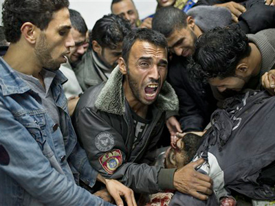 Medics: Israel strike kills 11 civilians in Gaza