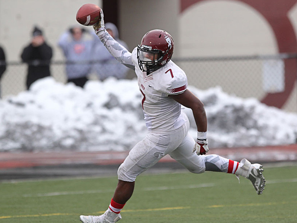 D'Andre Swift and Olamide Zaccheaus meet with current St. Joseph's