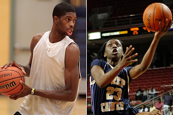 Friends&acute; Central&acute;s Amile Jefferson and Prep Charter&acute;s Kahleah Copper are two players worth keeping an eye on this season. (Staff Photos)