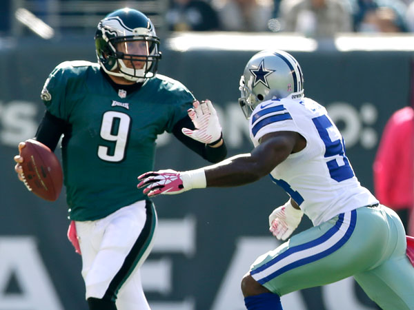 Philadelphia Eagles quarterback Nick Foles works out prior to an NFL  football game against the Dallas Cowboys, Sunday, Nov. 11, 2018, in  Philadelphia. (AP Photo/Matt Slocum Stock Photo - Alamy