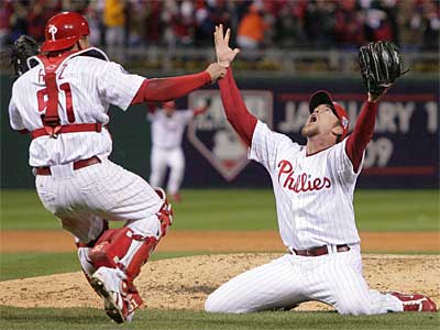 Brad Lidge & Carlos Ruiz Autographed