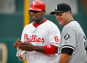 Chicago White Sox's Aaron Rowand hits a grand slam off Detroit