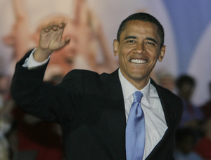 Sen. Barack Obama backed merit pay, an unpopular concept with the NEA, but nobody booed.