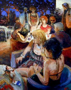 The oil painting "Broken Date" is one of 20 by Berc Ketchian of South Orange, N.J., being shown at Howard Gallery in New Hope.