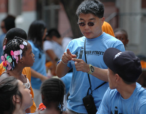 The Rev. Taehoo Lee , a Temple University instructor and Baptist minister who lives a few blocks away, organized the camp. He hopes to launch a neighborhood after-school program next.