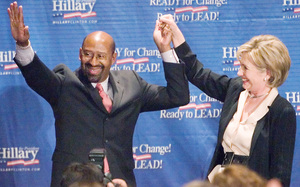 Mayor Nutter and Hillary Clinton