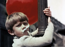 Pascal Lamorisse, the filmmaker's son, and his "Red Balloon."