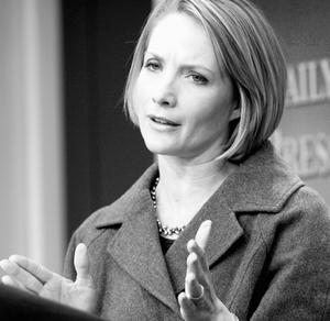 White House press secretary Dana Perino answered questions about the Iran NIE at a news briefing earlier this month.