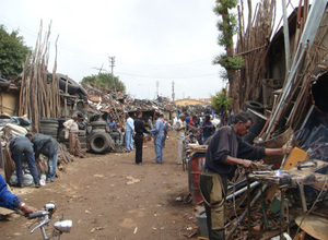 At the Medebar market in Asmara, self-taught artisans in scores of tiny workshops turn discarded items into necessities.