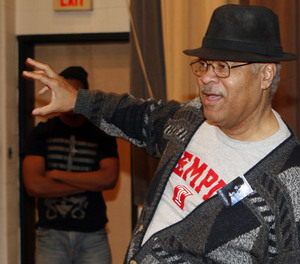 Theater professor Charles Dumas , directing a play at Temple. In the '60s, he was an activist who marched with the Rev. Dr. Martin Luther King Jr.