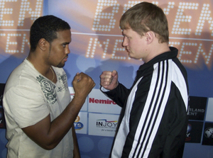 Eddie Chambers (left) and Alexander Povetkin will square off tonight in Germany. "The winner has a chance to become the next big thing in the heavyweight division," Chambers said.
