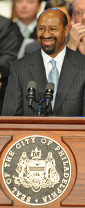 Mayor Nutter was sworn in little more than three weeks ago; since then, he has found an eager national audience.