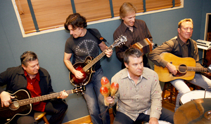 In the studio: The Hooters rehearse tunes from their new album.