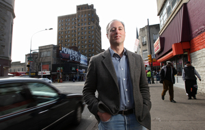 Andrew Altman, Mayor Nutter's commerce and city planning director, visits Germantown and Chelten Avenues - one of his stomping grounds before he left in the early 1980s.