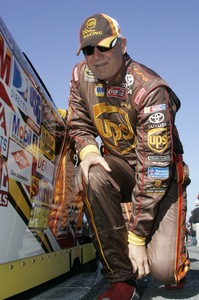 Dale Jarrett prepares to get into his car yesterday at Daytona.