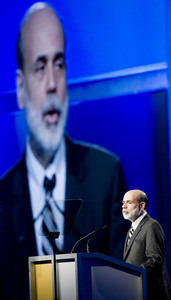 Fed Chairman Ben S. Bernanke said reducing the rate of foreclosures would "promote economic stability."