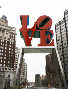 It never hurts to see one of Philly's iconic landmarks on a springlike day - in this case the namesake sculpture that adorns LOVE Park in Center City.