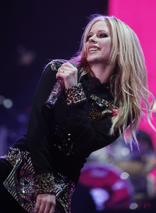 Avril Lavigne, here opening her 2008 world tour last week, has a clothing line coming to Kohl's.
