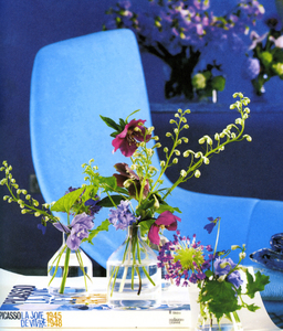 In "Flower Sense," designer Tricia Guild urges readers to make blossoms a constant part of decor.