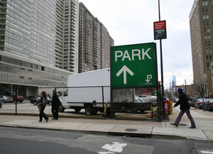 This parking lot at 18th and Arch streets is where the proposed American Commerce Center would be constructed. Current plans for the 1,500-foot structure call for an $800 million building with a mix of retail, hotel and office space, including a multiscreen movie theater.