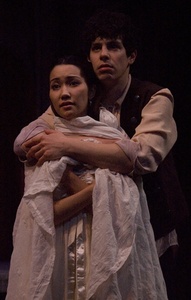 David Raphaely's childlike Romeo is too cute by half; Melissa Dunphy as Juliet gives the best line readings.