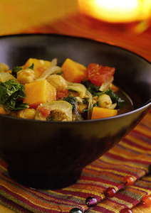 Moroccan Vegetable Ragout needs only rice or couscous and a salad to make a meal.