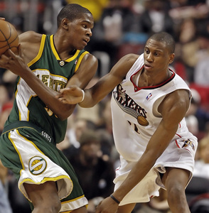 Fans wanted Kevin Durant, are impressed with Thaddeus Young.