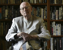 Arthur C. Clarke at home in Colombo, Sri Lanka, in 2007. He died Wednesday at 90.
