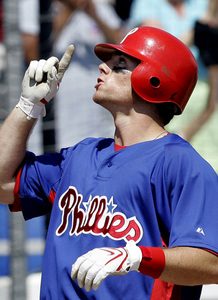 Jason Donald hit two three-run homers in win over Jays.
