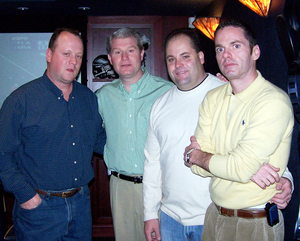 Donald "Gus" Dougherty (right) has been accused of making sweetheart deals with John Dougherty (second from left). Also in photo: Kenny Mason (left) and Mike Neill (second from right).