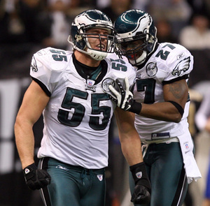 Stewart Bradley's sack vs. Saints draws Quintin Mikell's praise.