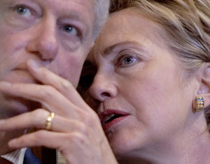 How much did Hillary (right) know about her husband's (left) support of the trade deal?