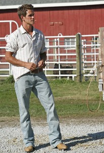 "Farmer's" Matt looks as if he's angling for a modeling gig.